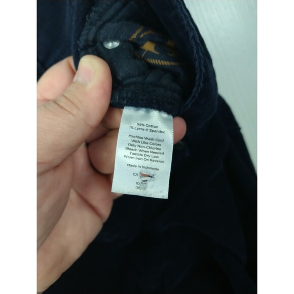 Talbots Corduroy Pants Womens Size 10 Straight Stretch Casual 5 Pocket Blue - Picture 9 of 10